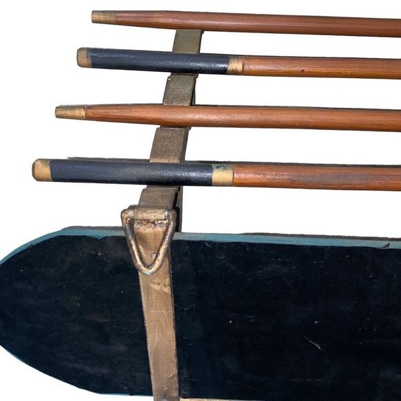 Vintage 1970s Billiard Pool Ball Wooden Coat Rack/ Shelf Wall Display 37x13x12 - Picture 3 of 11